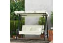 Outsunny Hollywoodschaukel 2-in-1 mit Liegefunktion und Sonnendach Bild 2