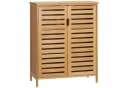 Kleankin Badkommode Bambus Badschrank 68x32x86 cm Bild 2