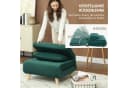 HOMCOM Schlafsofa Schlafsessel Dunkelgrün mit Schlaffunktion Bild 5