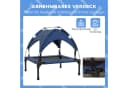 PawHut Tierbett mit Baldachin Outdoor Hundeliege Atmungsaktiv Dunkelblau Bild 5