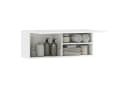HOMCOM Hängeschrank mit Klapptür Wandschrank Badezimmerschrank Weiß Bild 1