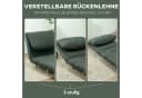 HOMCOM Sessel Verstellbar Klappmatratze Gästebett Grün Bild 5
