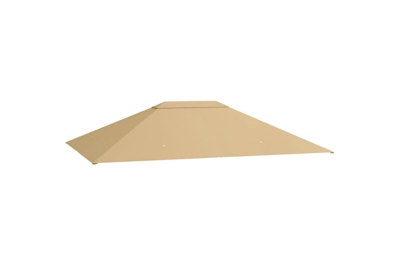 Outsunny Pavillon-Ersatzdach 4x3m Khaki UV30+ wasserabweisend