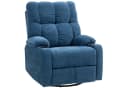 HOMCOM Relaxsessel Fernsehsessel mit Liegefunktion, Schaukelfunktion, Dunkelblau Bild 1