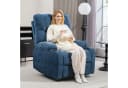 HOMCOM Relaxsessel Fernsehsessel mit Liegefunktion, Schaukelfunktion, Dunkelblau Bild 2