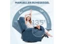 HOMCOM Relaxsessel Fernsehsessel mit Liegefunktion, Schaukelfunktion, Dunkelblau Bild 4