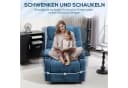 HOMCOM Relaxsessel Fernsehsessel mit Liegefunktion, Schaukelfunktion, Dunkelblau Bild 5