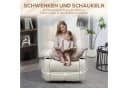 HOMCOM Relaxsessel Fernsehsessel mit Liegefunktion, Schaukelfunktion, Beige Bild 5
