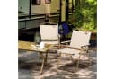 Outsunny Campingstuhl 2er Set Klappbar Khaki Stahl Bild 2