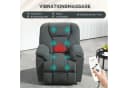 HOMCOM Relaxsessel Fernsehsessel mit Liegefunktion Wärmefunktion Massagesessel Bild 4