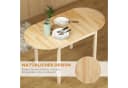 HOMCOM Klapptisch Kiefernholz Drop-Leaf Design für 6 Personen Bild 4
