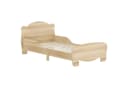 AIYAPLAY Kinderbett Bären-Design mit Schutzgitter Naturholz Bild 1