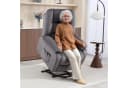 HOMCOM Relaxsessel Fernsehsessel mit Aufstehhilfe und Massagefunktion Dunkelgrau Bild 2