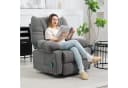 HOMCOM Massagesessel Relaxsessel mit Massagefunktion, Fernsehsessel mit Wärmefunktion, Liegefunktion, TV Sessel mit Seitentaschen, Fernbedienung, 98 x 90 x 98 cm, Dunkelgrau Bild 2