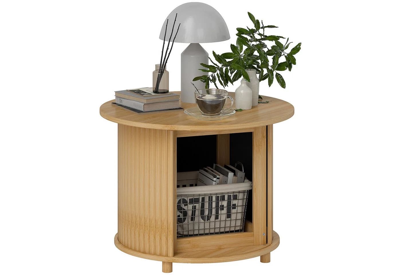 HOMCOM Couchtisch Bambus mit Stauraum - Bild 2