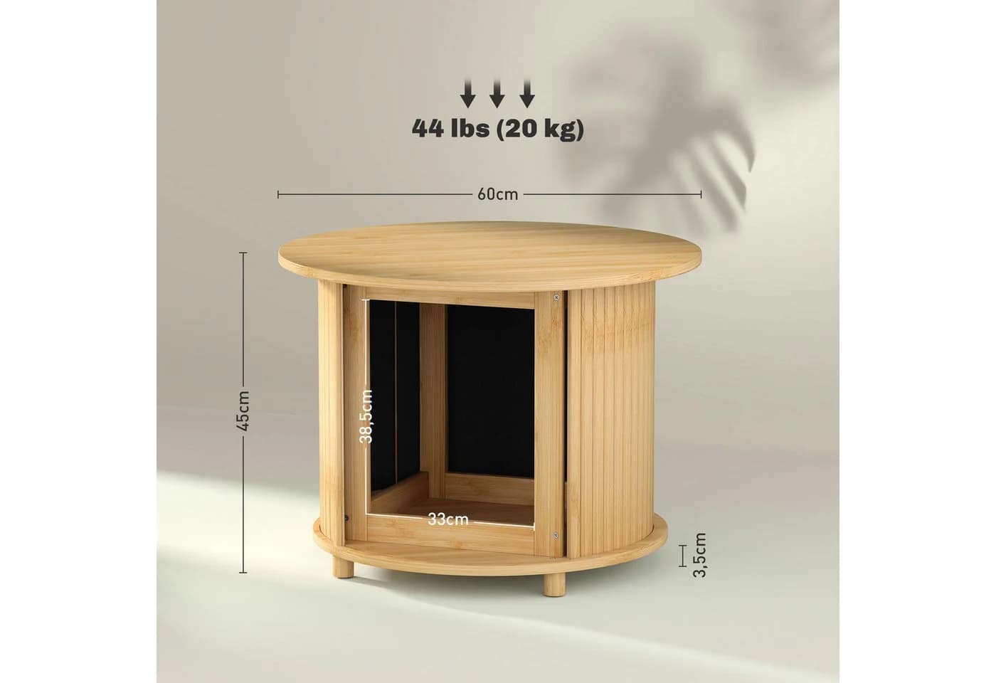 HOMCOM Couchtisch Bambus mit Stauraum - Bild 3