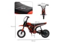 HOMCOM Elektro-Kindermotorrad Rot 24V 350W mit Musik und Scheinwerfer Bild 3