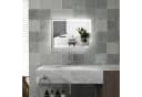 HOMCOM LED Badspiegel Silber mit Touchschalter und Entnebelung Bild 2