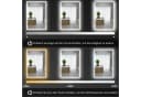 HOMCOM LED Badspiegel Silber mit Touchschalter und Entnebelung Bild 5