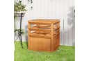 Outsunny Hochbeet mit Rankgitter Karamellbraun Tannenholz Bild 3