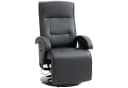 HOMCOM Relaxsessel Schwarz mit Liege- und Drehfunktion Bild 1