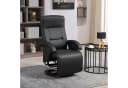 HOMCOM Relaxsessel Schwarz mit Liege- und Drehfunktion Bild 2