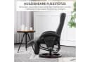 HOMCOM Relaxsessel Schwarz mit Liege- und Drehfunktion Bild 5