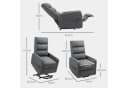 HOMCOM Relaxsessel Elektrisch mit Liegefunktion & Aufstehhilfe Dunkelgrau Bild 3