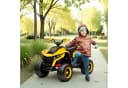 AIYAPLAY Elektro-Kinderquad 12V Gelb mit USB Musik Bild 2
