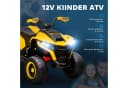 AIYAPLAY Elektro-Kinderquad 12V Gelb mit USB Musik Bild 4
