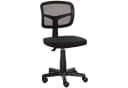 Vinsetto Bürostuhl Höhenverstellbar Platzsparend Gepolstert Ergonomischer Schreibtischstuhl Schwarz Bild 1