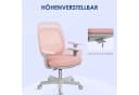 Vinsetto Bürostuhl Rosa Höhenverstellbar mit Drehfunktion Bild 5