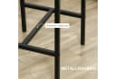 HOMCOM Bartisch Set 3-tlg. mit 2 Barhockern Rustikal-Braun Bild 5