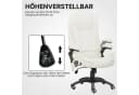 Vinsetto Bürostuhl mit Massage, Heizung & Liegefunktion Weiß Bild 5