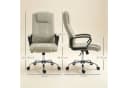 Vinsetto Bürostuhl Ergonomisch Beige Höhenverstellbar Bild 3