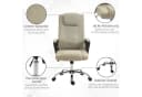 Vinsetto Bürostuhl Ergonomisch Beige Höhenverstellbar Bild 5