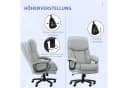 HOMCOM Bürostuhl Ergonomisch mit Wippfunktion Hellgrau Bis 200 kg Bild 5