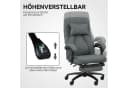 Vinsetto Schreibtischstuhl Bürostuhl mit Massagefunktion, Kopfstütze mit USB-Schnittstelle, Dunkelgrau Bild 4