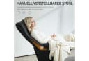 HOMCOM Relaxsessel mit Hocker 360° Drehbar Schwarz Kunstleder Bild 4