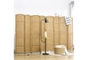 HOMCOM Raumteiler 320 x 170 cm Naturholz Bild 2