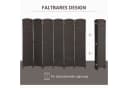 HOMCOM Raumteiler 240x170 cm Faltbar Kiefernholz Polypropylen Braun Bild 5