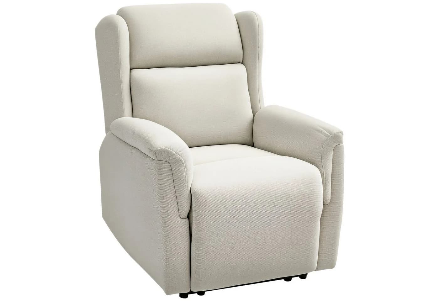 HOMCOM Relaxsessel Beige mit Liegefunktion und Taschenfederkern