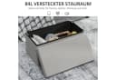 HOMCOM Sitzbank mit Stauraum Hellgrau Faltbar Bild 4