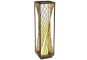 Outsunny LED Solarleuchte Rattan Boho Grau Schwarz Bild 1