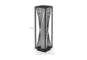 Outsunny LED Solarleuchte Rattan Boho Grau Schwarz Bild 3