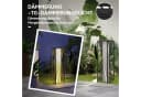 Outsunny LED Solarleuchte Rattan Boho Grau Schwarz Bild 5