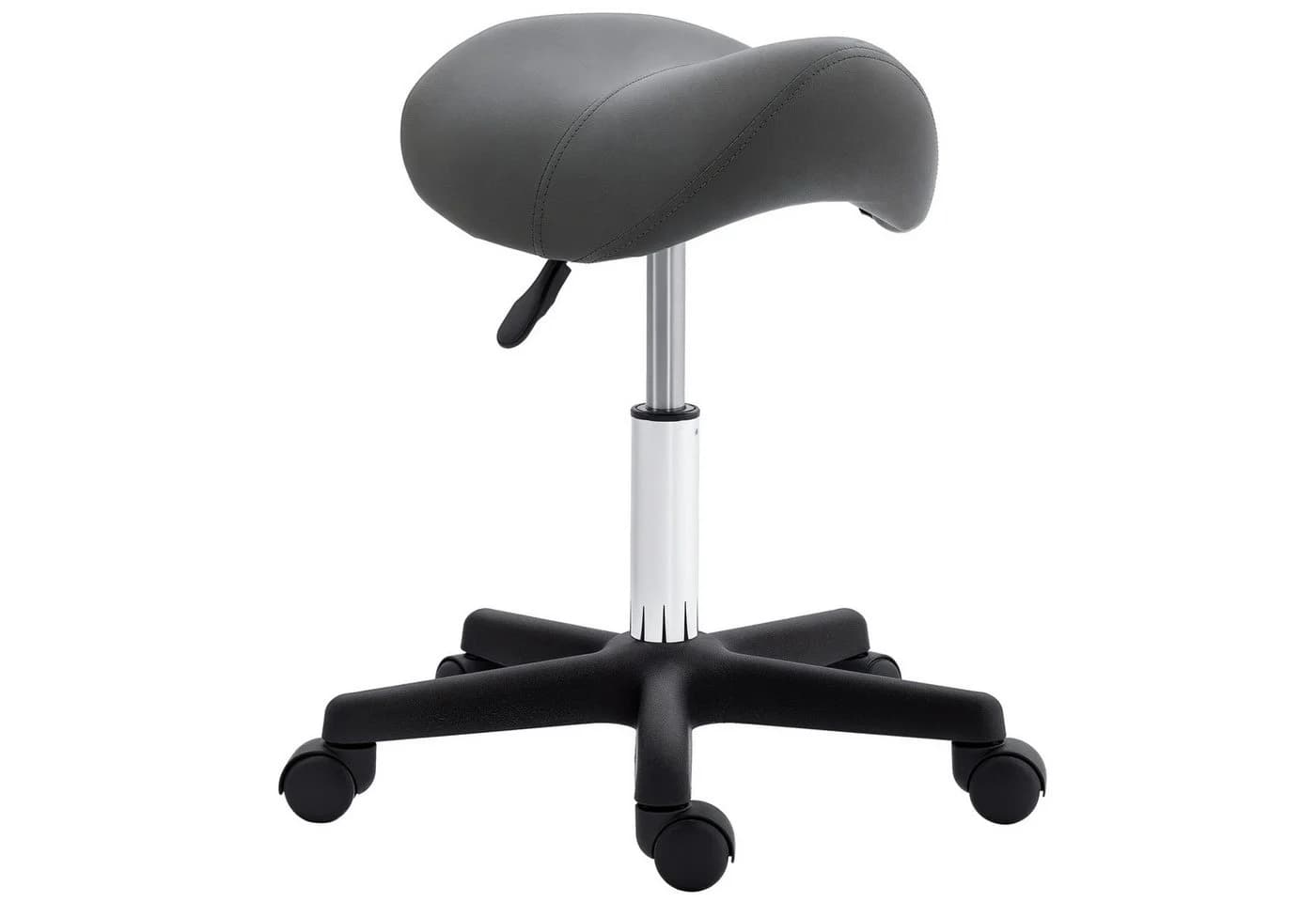 HOMCOM Rollsitz 360° drehbar höhenverstellbar Grau