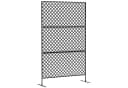 Outsunny Paravent 3-teilig 122 x 198 cm Freistehend Gitter Bild 1
