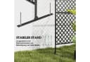 Outsunny Paravent 3-teilig 122 x 198 cm Freistehend Gitter Bild 5