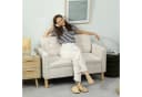 HOMCOM 2-Sitzer Sofa mit Stauraum Cremeweiß Bild 2